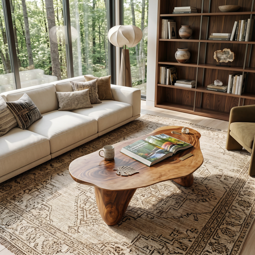 Handcrafted Low Table For Sophisticated Interiors